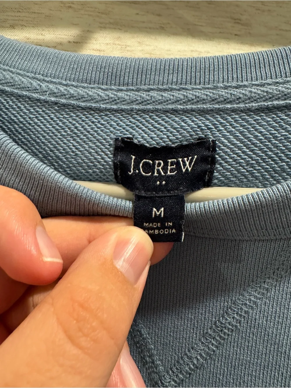 J. Crew Light Blue Crewneck Sweatshirt